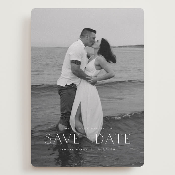"Summer Love" - Save the Dates in Cloud by Wildfield Paper Co - Front