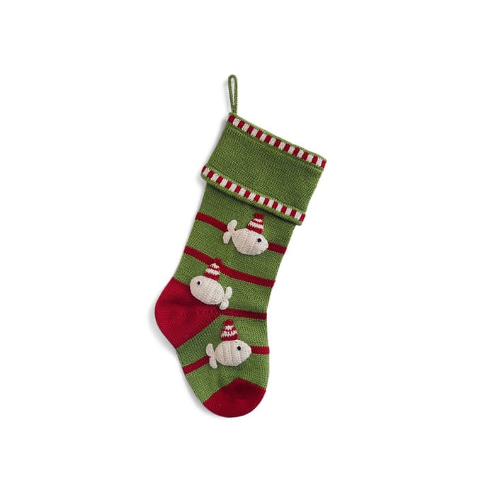 "Fish Stocking For Cat - Green" - Stockings in green by Melange Collection