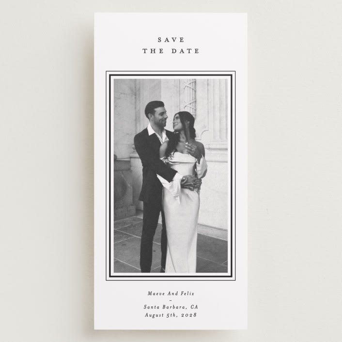 "Elegant frame" - Save the Dates in Night Sky by Stacey Meacham - Front