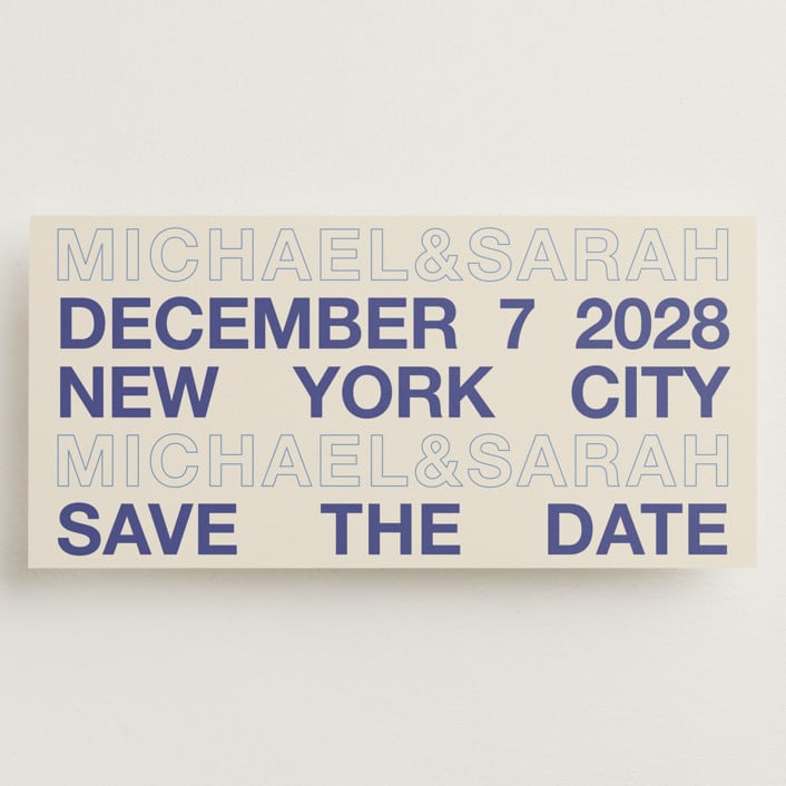 "Be There or Be Square - Save The Date" - Save the Dates in Cream by Cleghorn Creative - Front