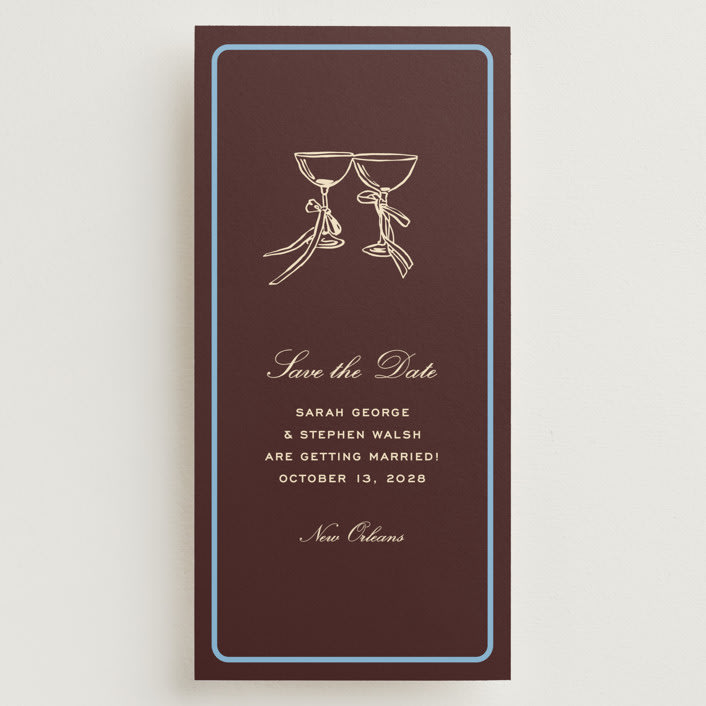"Aperitif" - Save the Dates in Fig by Megan Davis - Front