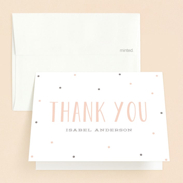 "Sweet Surprise" - Sweet Sixteen Party Thank You Cards in Petal by Leah Bisch - Front