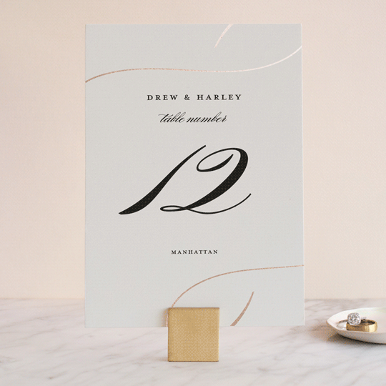 "So in Love" - Table Numbers in Cloud by Stacey Meacham - Front