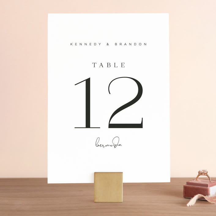 "The Space Between" - Table Numbers in Sugar by Jessica Williams - Front