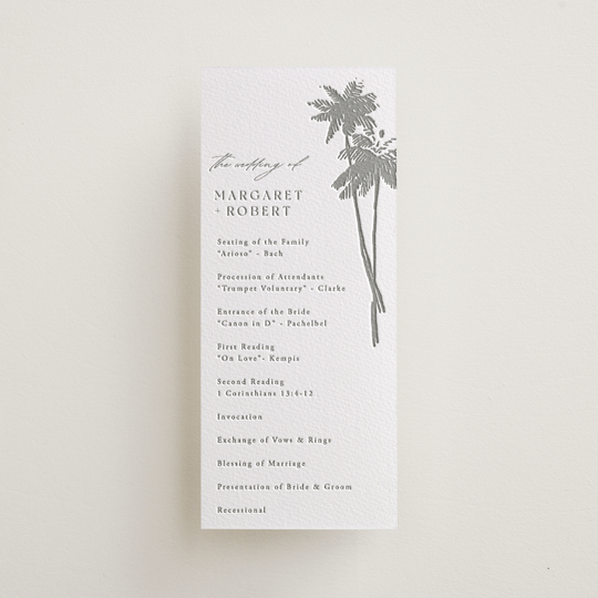 "Warm Winds" - Letterpress Long Programs in Ash by Janean Hinger - Front
