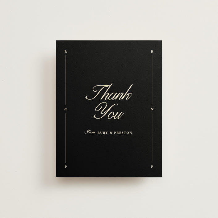 "Elegant and Formal" - Wedding Thank You Postcards in Sunshine by Jen Ramsey - Front