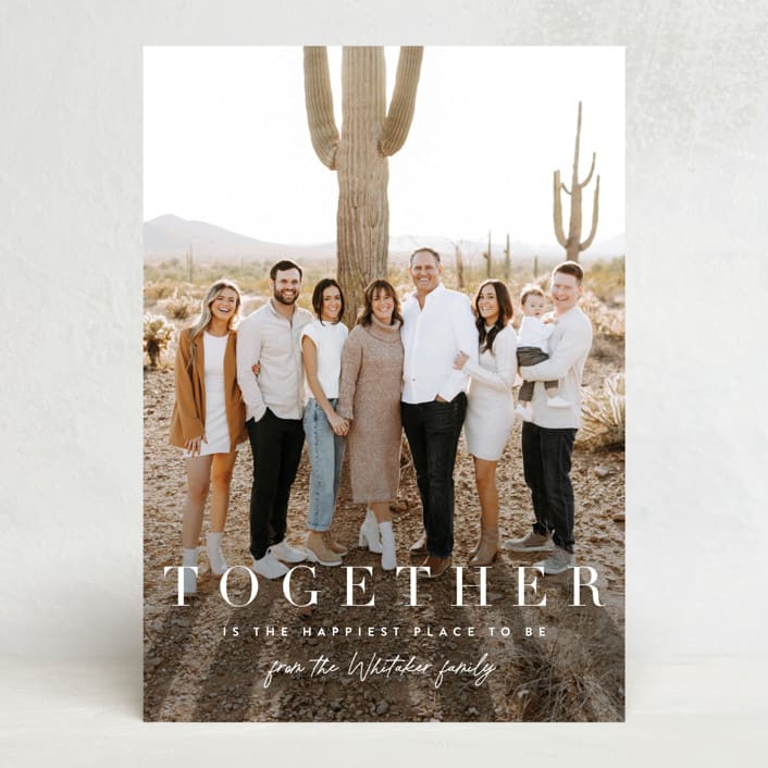 "together merry" - Thanksgiving Cards in Simply White by Sara Hicks Malone - Front