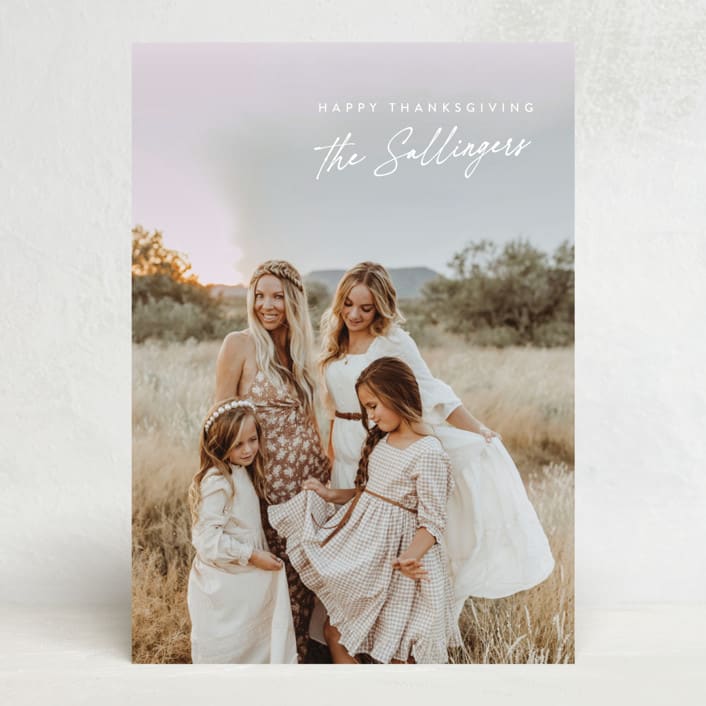 "Firma" - Thanksgiving Cards in Snow by Tamara Hilje - Front
