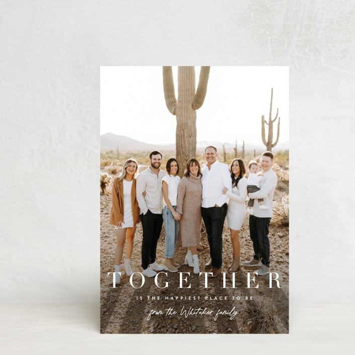 "together merry" - Thanksgiving Cards in Simply White by Sara Hicks Malone - Front