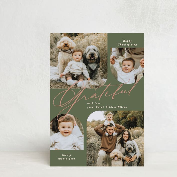 "Scenic" - Thanksgiving Cards in Green Bean by Owl and Toad - Front