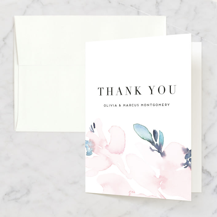 "Florista Modernista" - Wedding Thank You Cards in Azalea by Petra Kern - Front