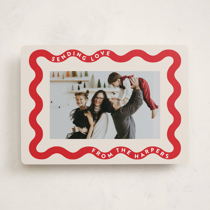 "ricrac" - Valentine's Day Cards in Cardinal by Lori Wemple - Front