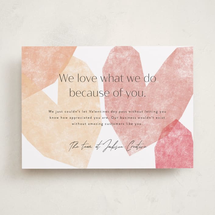 "Love What We Do" - Valentine's Day Cards in Tutti Frutti by Corinne Malesic - Front