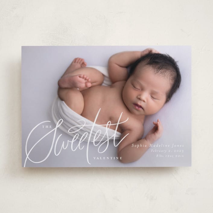 "The Sweetest Valentine" - Valentine's Day Cards in Sweet by Erin German - Front