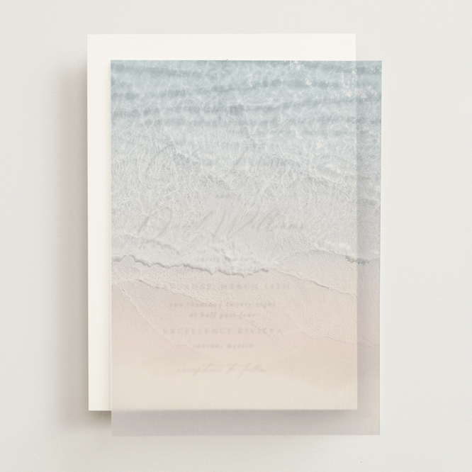 "Gradient State of Mind" - Vellum Overlays in Ocean Blue by Tania Medeiros - Front