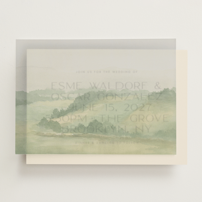 "The Vow" - Vellum Overlays in Meadow by Elly - Front