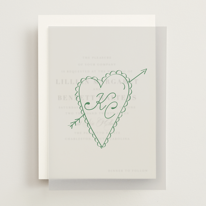 "Crazy Little Thing Called Love" - Vellum Overlays in Avocado by Helena Vitto - Front