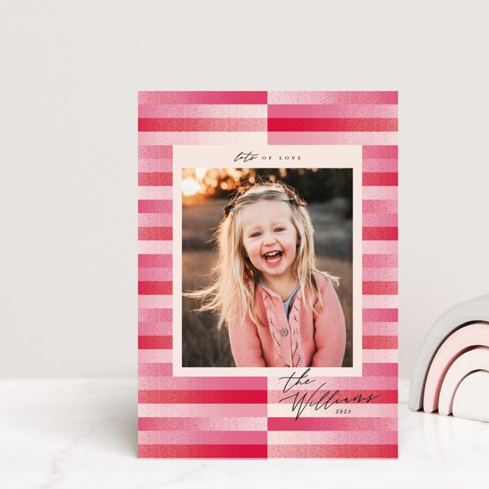 "shimmering love" - Valentine's Day Cards in Blush by Vivian Yiwing - Front