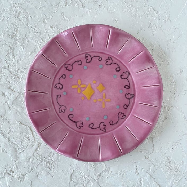 Floral Stars Ruffle Trinket Dish by Quiet Clementine