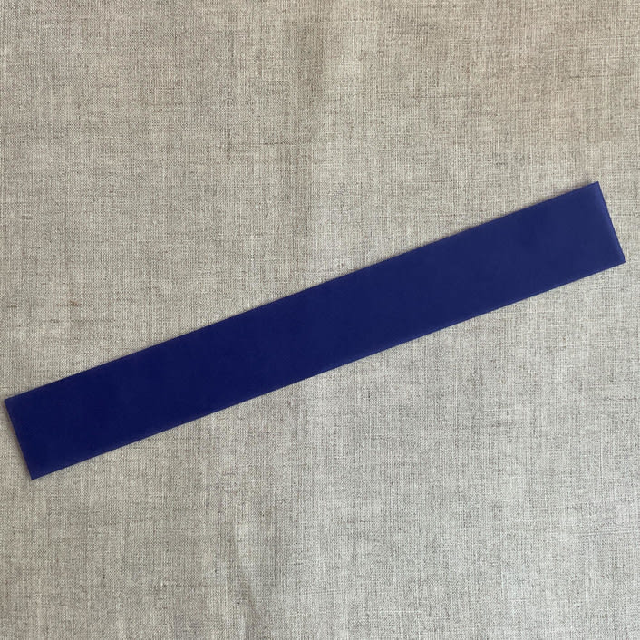 "Midnight blue colored translucent vellum belly band for 5x7 inch Invitation | Pack of 10" - Belly Bands in blue by Ivory Invitations