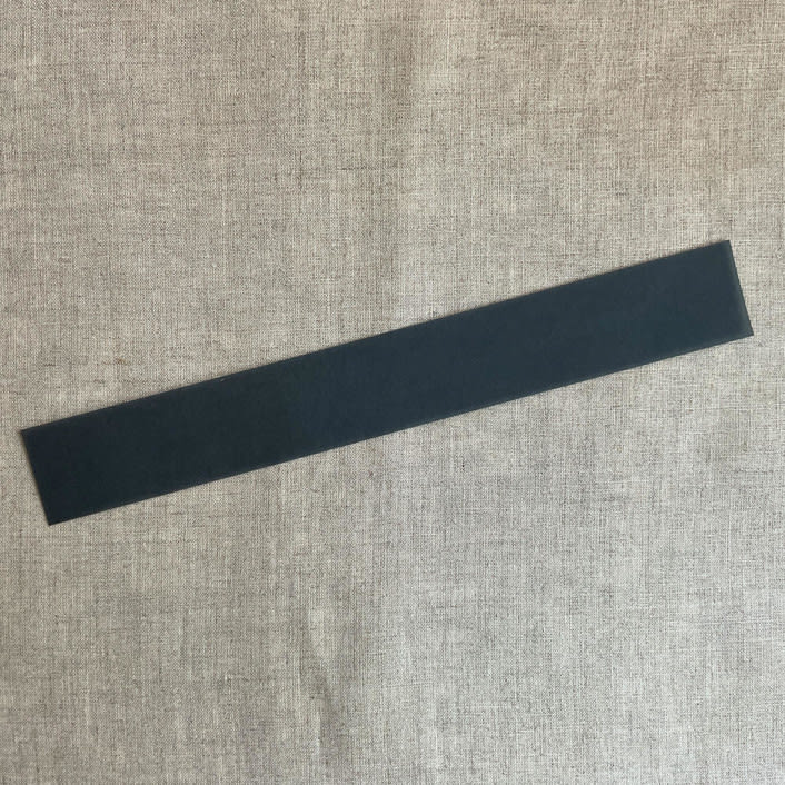 "Black colored translucent vellum belly band for 5x7 inch Invitation | Pack of 10" - Belly Bands in black by Ivory Invitations