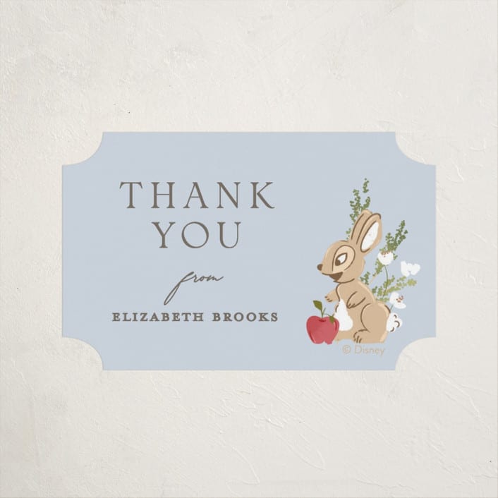 "Disney's Snow White Someday" - Baby Shower Stickers in Blue Skies by Erin L. Wilson - Close-Up