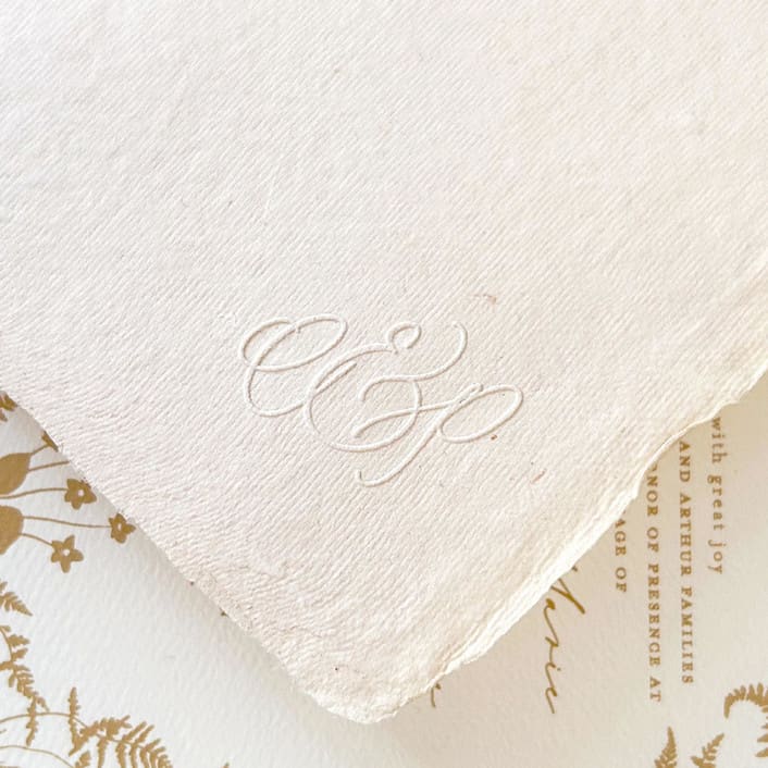 "Custom Monogram Embosser No. 8" - Embossers in black by Cedar and Grey