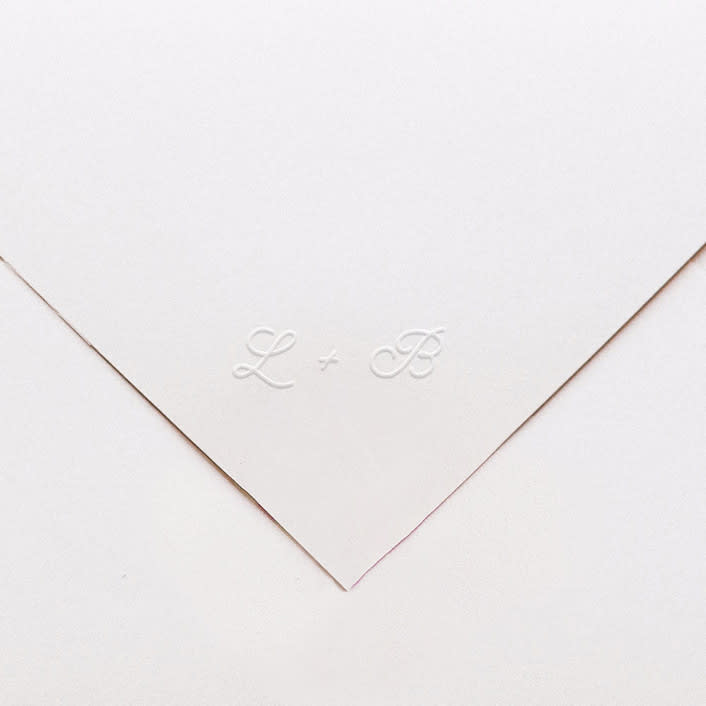 "Custom Monogram Embosser No. 7" - Embossers in black by Cedar and Grey