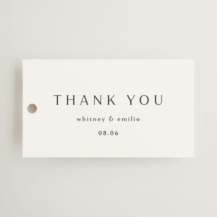 "Arcadia" - Wedding Favor Tags in Silk by Kelly Schmidt - Front