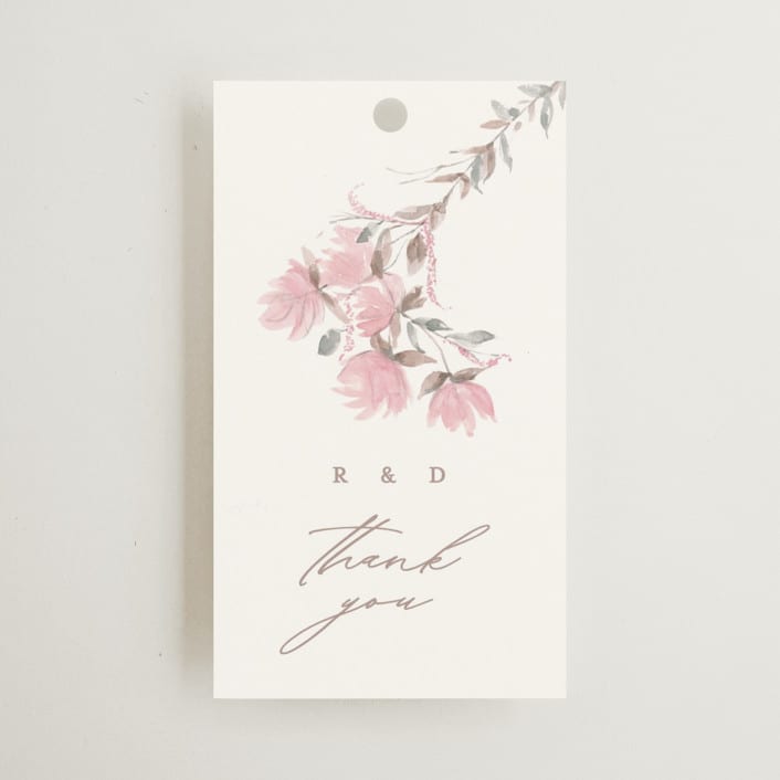 "butter blossoms" - Wedding Favor Tags in Posie by Phrosné Barwood - Front