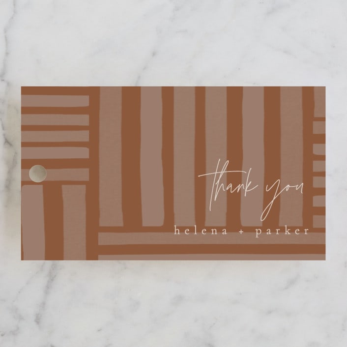 "Fall Flurry" - Wedding Favor Tags in Fall by Grace Kreinbrink - Front