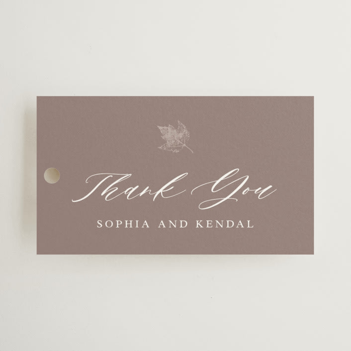 "autumne" - Wedding Favor Tags in Maple by Lori Wemple - Front