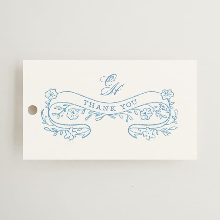 "Royalty" - Wedding Favor Tags in Capri by Creo Study - Front