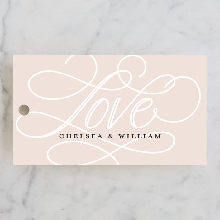 "AND" - Wedding Favor Tags in Sunkissed by Jill Means - Front