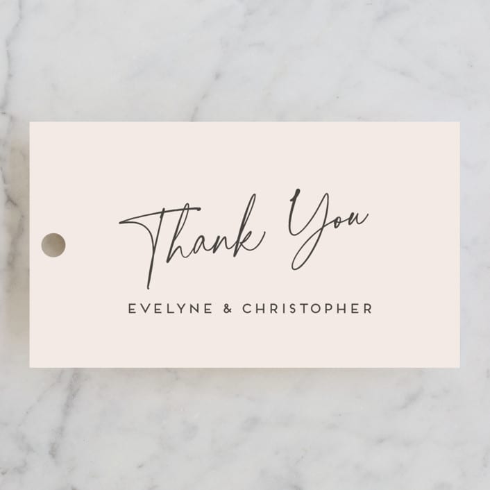 "hazelnut" - Wedding Favor Tags in Fawn by chocomocacino - Front