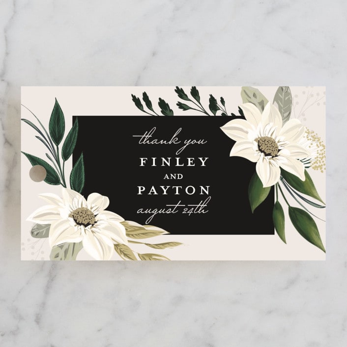 "Botanical Ring" - Wedding Favor Tags in Ivory by Susan Moyal - Front