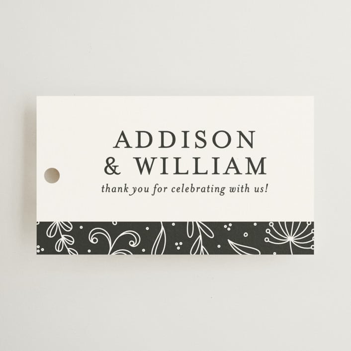 "As if a Dream" - Wedding Favor Tags in Cloud by Pine Street Creative - Front