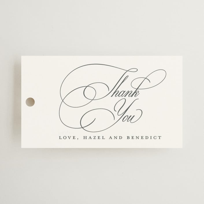 "scamorza" - Wedding Favor Tags in Pearl by chocomocacino - Front