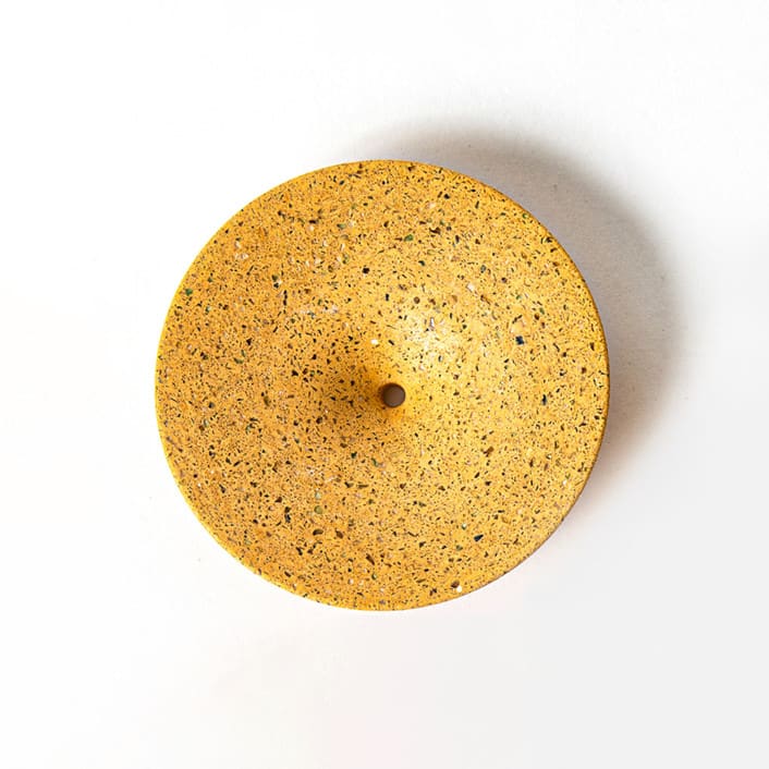 "Marigold Terrazzo Dimple Wall Hook, Medium" - Wall Hooks in yellow by Pretti.Cool