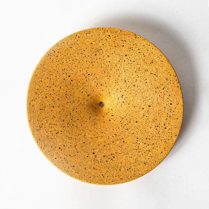 "Marigold Terrazzo Dimple Wall Hook, Large" - Wall Hooks in yellow by Pretti.Cool