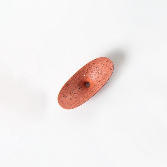 "Coral Terrazzo Dimple Coat Hook" - Wall Hooks in red by Pretti.Cool