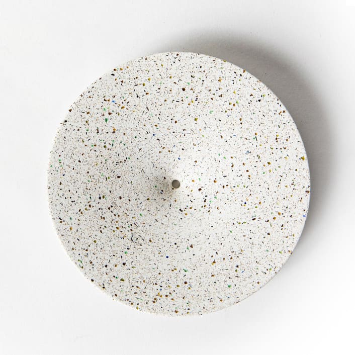 "White Terrazzo Dimple Wall Hook, Large" - Wall Hooks in white by Pretti.Cool