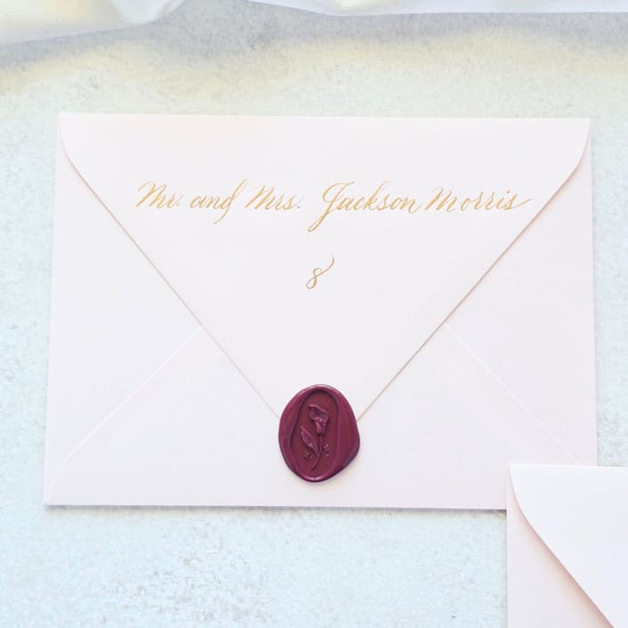 "Envelope Place Card- Customizable Style- Set of 10" - Place and Escort Cards in multicolor by Inkspiringletters
