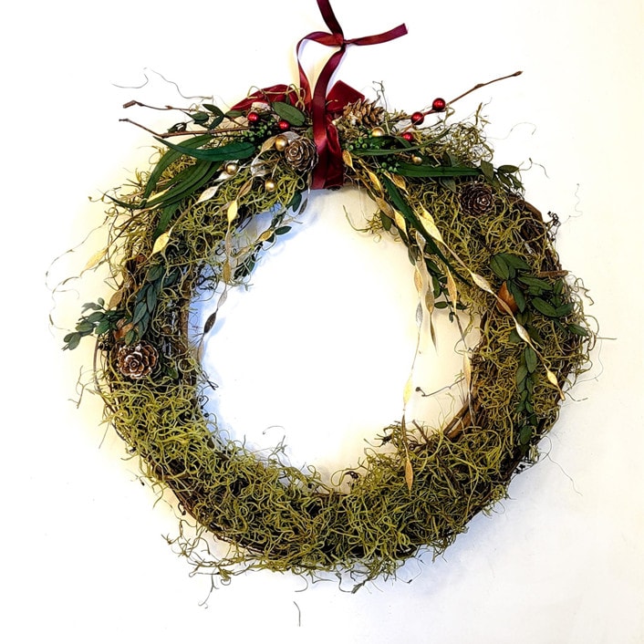 "Moss Eucalyptus Wreath" - Wreaths in green by AlisonJerry
