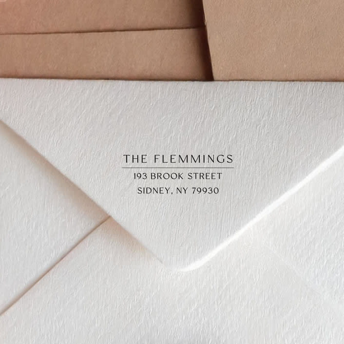 Simple Self-Inking Return Address Stamp - Minimalistic Design Marketplace Address Stamps by Sara Luke