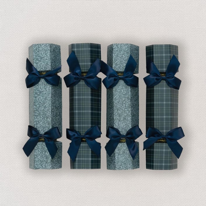 "Luxury Christmas Crackers "Woodbridge"" - Christmas Crackers in blue by Lottie Aldarwish