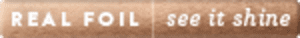 Bronze foil press badge