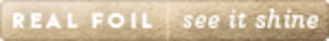 Gold foil press badge