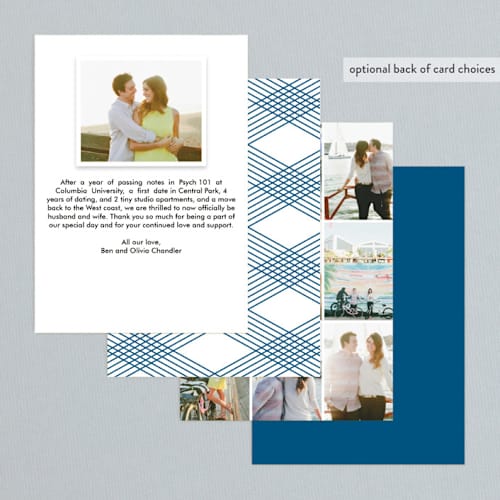This is a snow wedding announcements with standard by Oscar and Emma - Karly Depew called refined surname printing on recycled smooth signature in standard