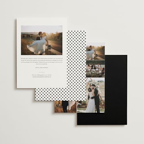 This is a pencil wedding announcements with standard by Stacey Meacham called signature names printing on recycled smooth signature in standard